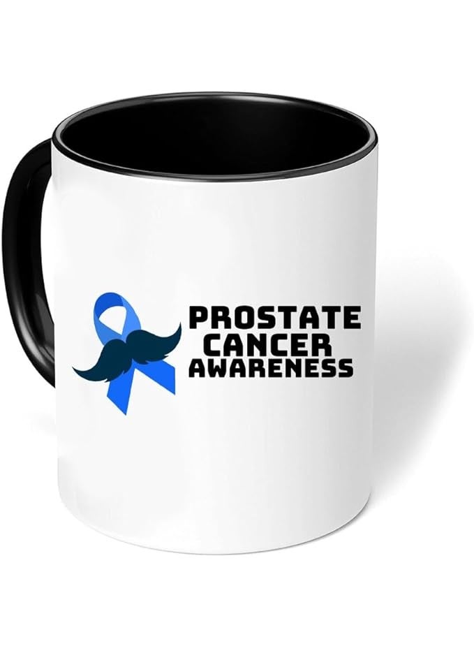 برينت شوب فور مي أكواب قهوة سيراميك للرجال من Movember، تحمل شعار سرطان البروستاتا، تحمل شعار التوعية الصحية، بتصميم شارب - Image 4