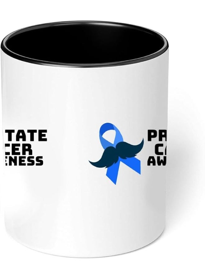 برينت شوب فور مي أكواب قهوة سيراميك للرجال من Movember، تحمل شعار سرطان البروستاتا، تحمل شعار التوعية الصحية، بتصميم شارب - Image 5