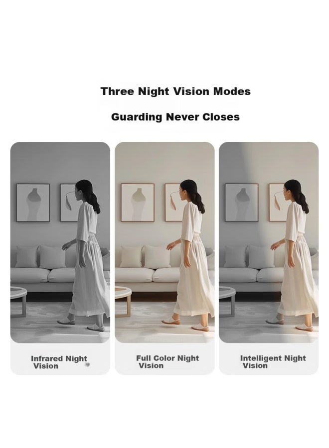 JD.com Jd Jingzao Smart Camera V8 8Mp 4K Ultra Hd Home Surveillance Camera Ai Human Detection One-Click Call Full Color Night Vision - Image 3