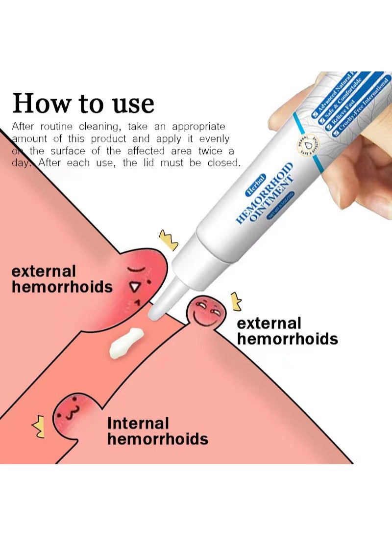 هيلموسز علاج البواسير طبيعي بالكامل - مرهم سريع لتخفيف آلام البواسير، تركيبة علاجية، كريم عشبي للبواسير 0.7 أونصة/20 جرام. - Image 5