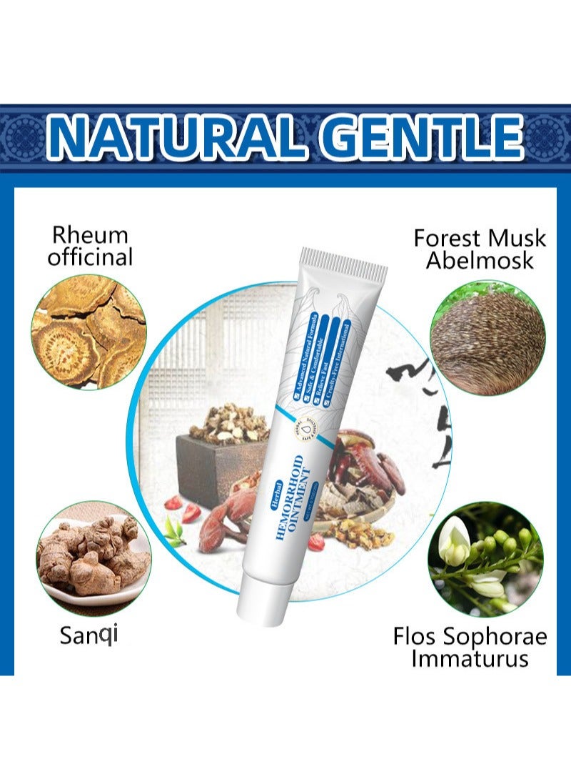هيلموسز علاج البواسير طبيعي بالكامل - مرهم سريع لتخفيف آلام البواسير، تركيبة علاجية، كريم عشبي للبواسير 0.7 أونصة/20 جرام. - Image 4