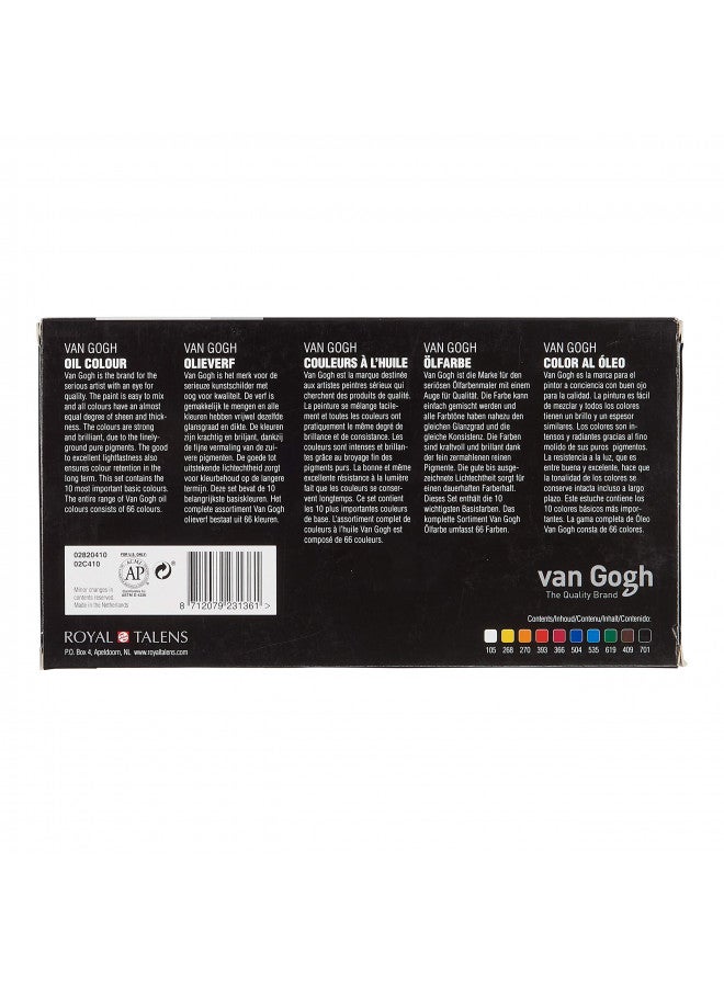 Van Gogh Oil Color Paint, 10x20ml Tubes, Basic Set - Image 2