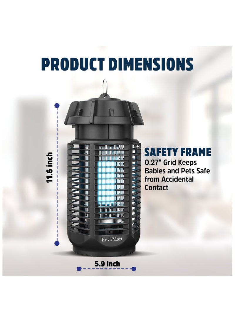 EnvoMart - EnvoMart Electric Mosquito Killer Lamp - 20W UV Waterproof Bug Zapper - Portable Fly, Moth, Gnat & Pest Control Repeller with Standard UK Plug for Indoor - Image 1