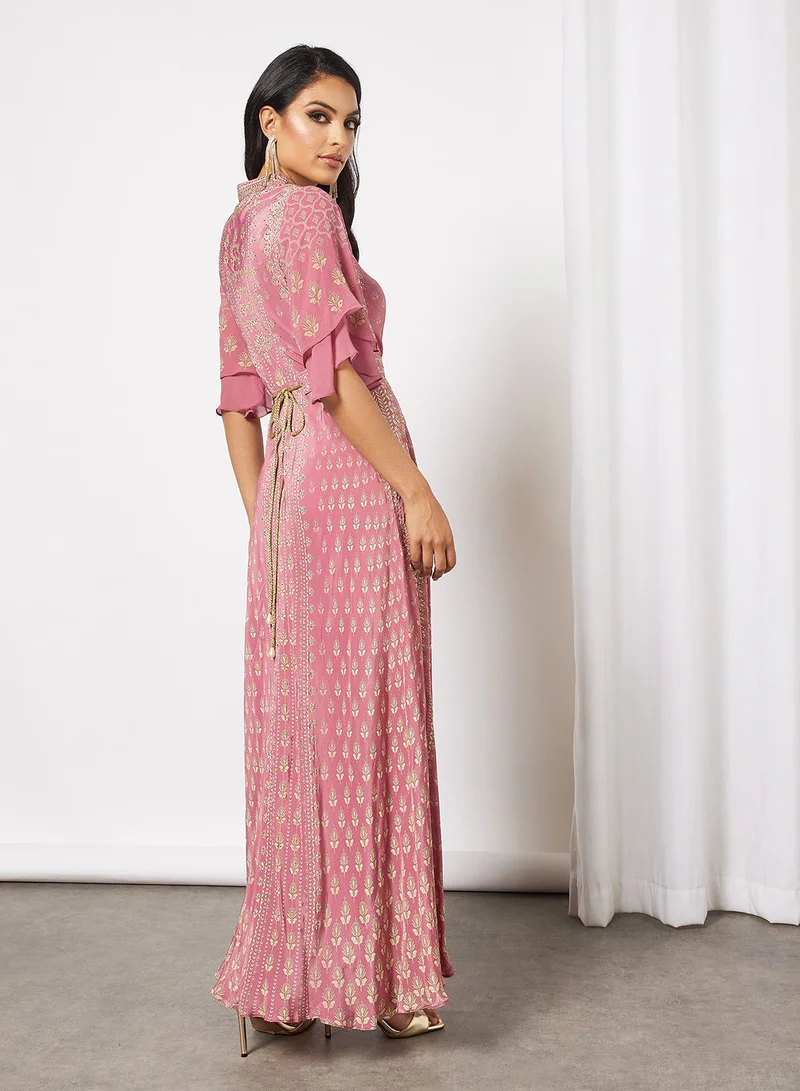 NIRRAAMYAA Digital Printed Kaftan