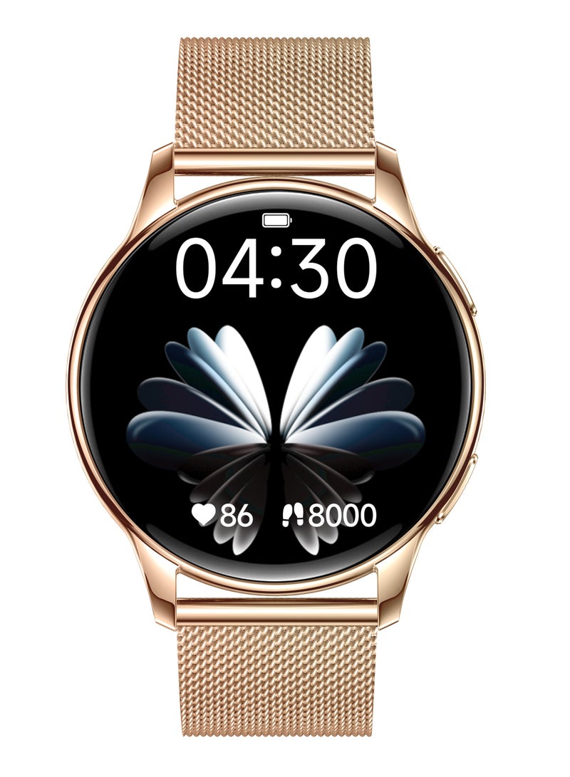 ArmFit Queen Smart Watch For Women With AMOLED Always On Display Bluetooth Calling Waterproof Fitness Watches For Android iOS Gold - Image 2