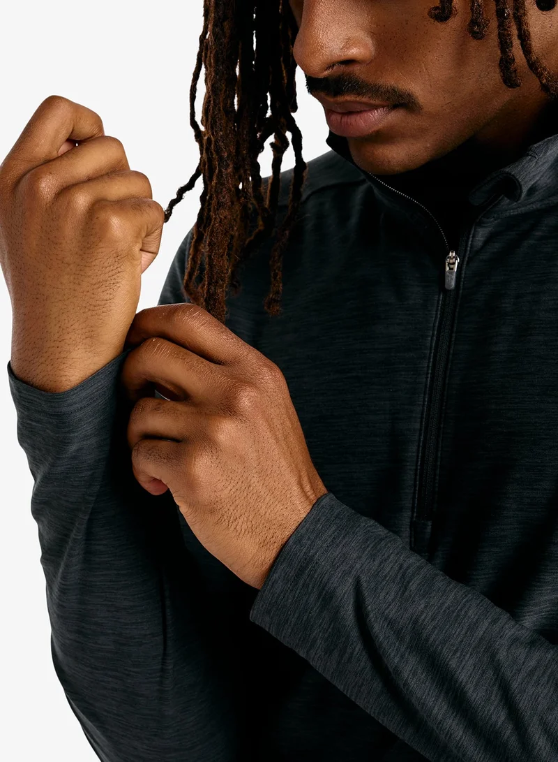 New Balance BLACK HEATHER (BKH) Space Dye 1/4 Zip Top for Men | Best Price UAE