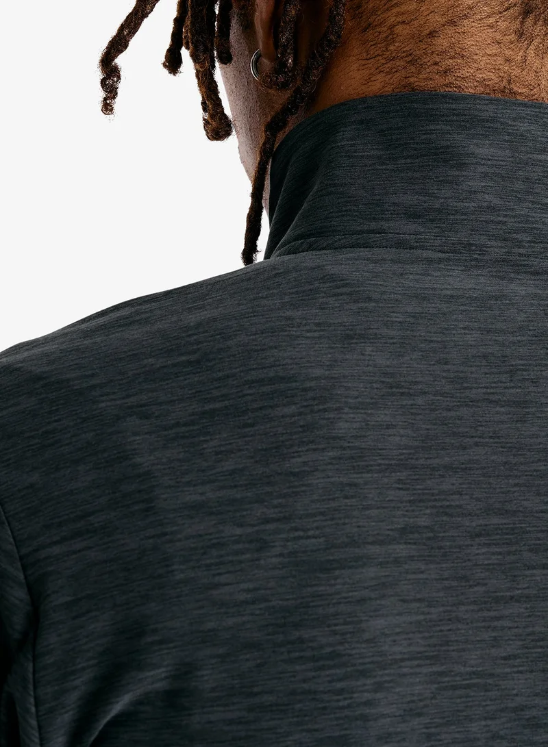New Balance BLACK HEATHER (BKH) Space Dye 1/4 Zip Top for Men | Best Price UAE