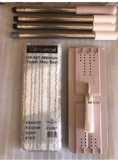 vip ahmet Cloth Mop Palette + Mop Stick + Mop Cloth 2-pack 