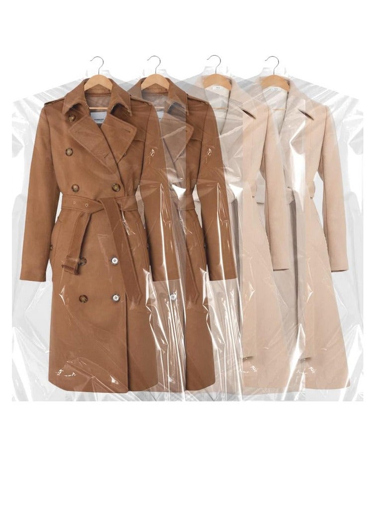 30 Pcs Hanging Garment Bags  Protector Bag Dust Cover for Coat Suit Organizer Plastic Dry Cleaner Bags Clear Dust Cover Hanging Clothes Bags  - Image 1
