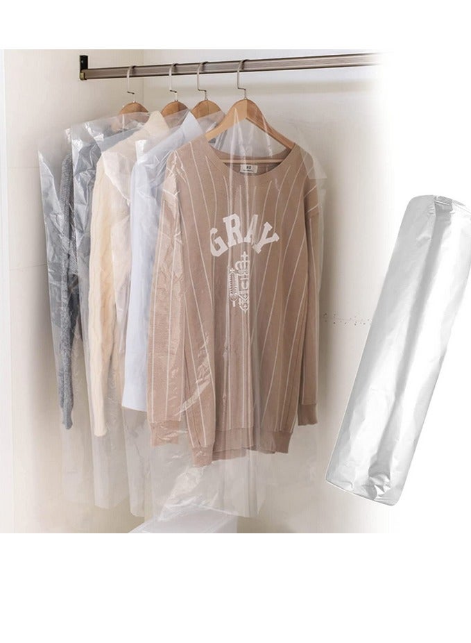 30 Pcs Hanging Garment Bags  Protector Bag Dust Cover for Coat Suit Organizer Plastic Dry Cleaner Bags Clear Dust Cover Hanging Clothes Bags  - Image 3