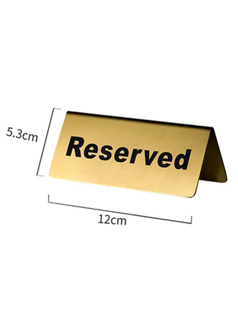 East Lady 6-Piece Reserved Table Signs Reserved Sign Reserved Desk Signs Double Sided Table Stand Tents Sign Reserved Seating Signs for Wedding Restaurant Parties Ceremony  - Image 3