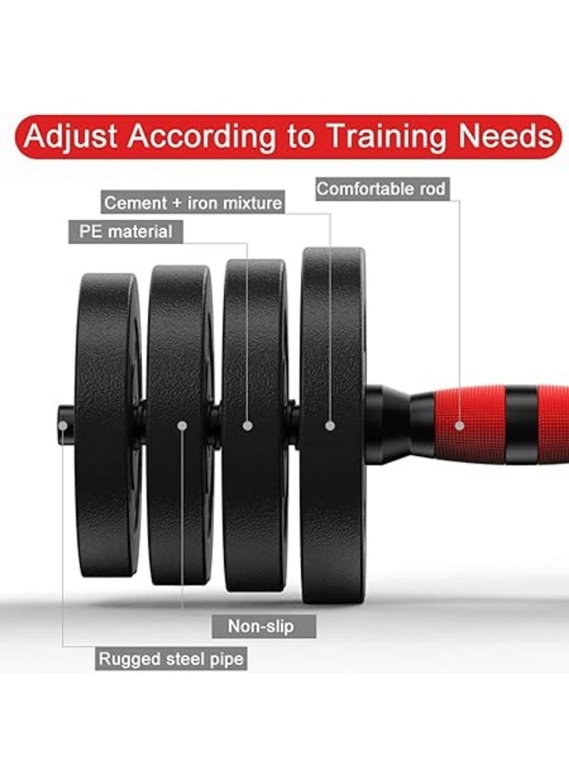 ماس طقم دمبل للتدريب المنزلي وأداء التمارين الرياضية 10 KG مع قفازات مناسب للرجال والنساء متعدد الوظائف - Image 5