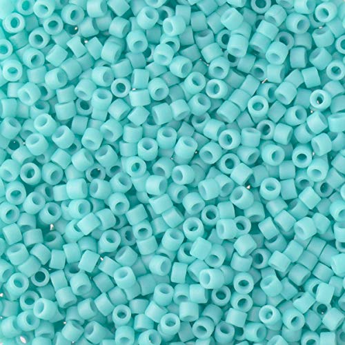 Miyuki Delica Seed Beads Bundle: Size 11/0, Green Turquoise Matte Opaque Palette Collection DB754, DB763, DB793 - 3 Tubes of 7.2 Grams ea - Image 4