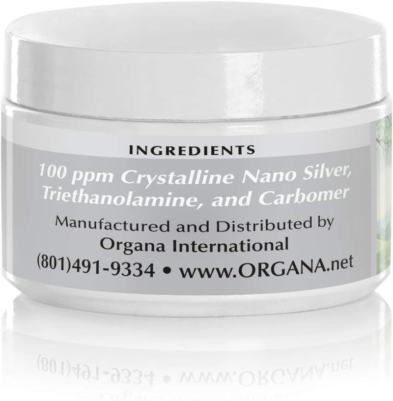 NutriNoche Organa Nano Silver Gel - Advanced Colloidal Silver Skin Cream - Wound Care & First Aid Gel Soothing Topical Ointment for Burns, Razor Burn and Sunburn Irritations - Unscented 4 Oz Jar - Image 5