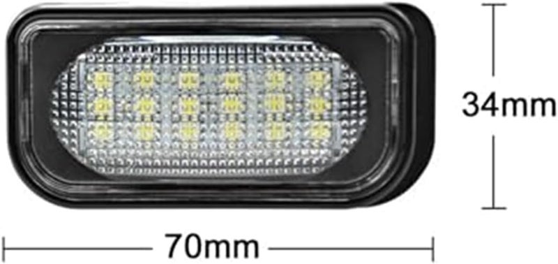 Wivplex White License Plate Light for Benz Models - Image 3