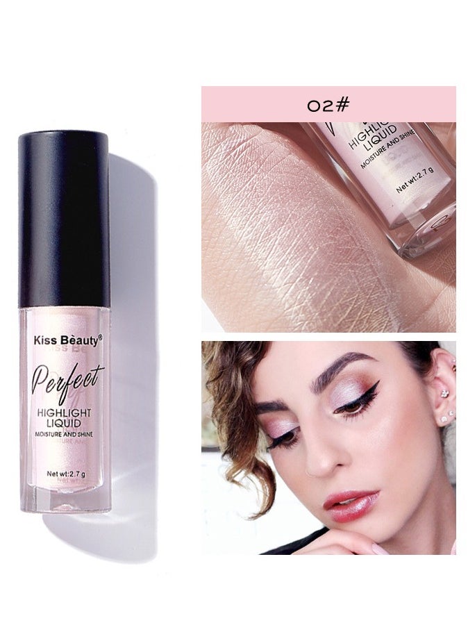 Kiss Beauty 3D Contouring Highlighter Liquid & Powder – Brightening Face & Eye Highlighter for All Skin Types  - Image 1