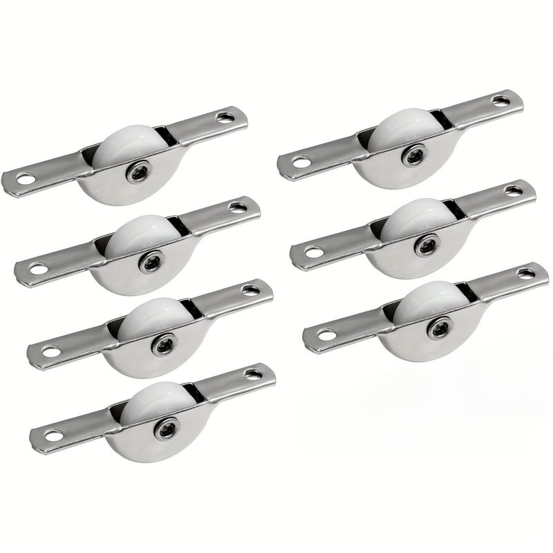 7pcs 18mm Sliding Door Rollers For Screen Doors Wardrobes Cabinet Furniture Wheels - Image 1