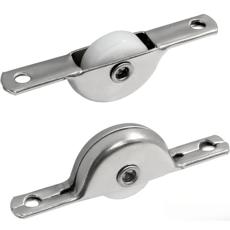 7pcs 18mm Sliding Door Rollers For Screen Doors Wardrobes Cabinet Furniture Wheels - Image 2
