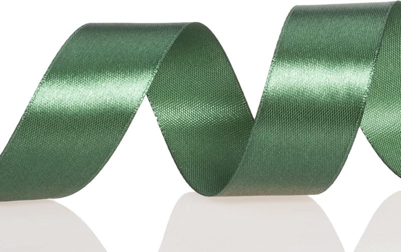 Delite Ribbons MultiPurpose Double Side Satin Ribbon Roll of 18 Meters for Parties Decorations Invitation Card Gift Wrapping and Craft Project Work Dark Green 05 Inch - Image 2