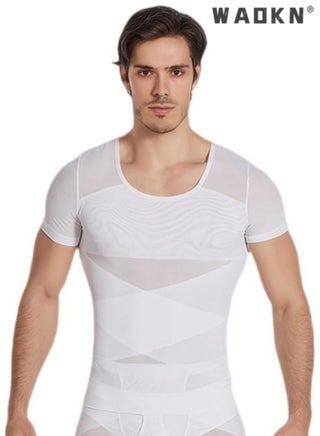 Men Chest Compression Vest Body Shaper Sleeveless Posture Corrector Slimming Tummy Control Waist Trimmer Mesh Tops Compression Shirt for Men Slimming Undershirt Body Shaper Tank top Shapewear Vest - pzsku/Z47B9E8C90246DAEBFF37Z/45/_/1723194798/da74ef89-4875-455e-8b66-652d6cf3e7b8