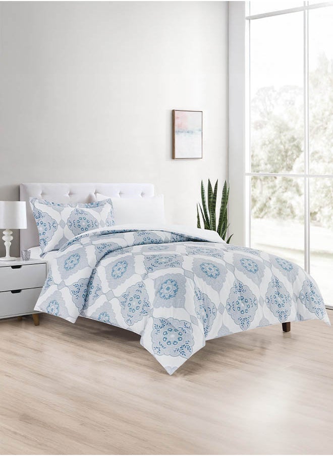 In-House Siro | Microfiber Comforter Set 4 Pieces - Queen - 240x190 cm - Multicolor  - Image 1