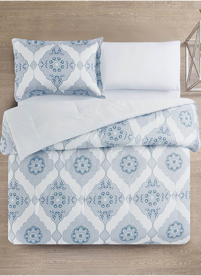 In-House Siro | Microfiber Comforter Set 4 Pieces - Queen - 240x190 cm - Multicolor  - Image 2