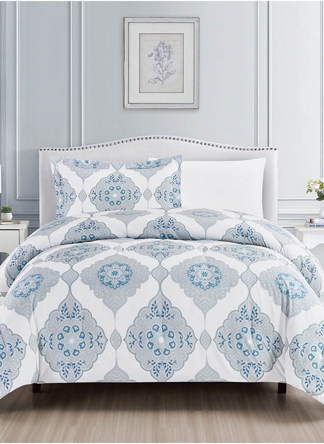 In-House Siro | Microfiber Comforter Set 4 Pieces - Queen - 240x190 cm - Multicolor  - Image 5