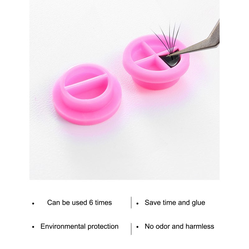 100Pcs Eyelash Extension Glue Cups Holder Grafting Eyelash Tool Pallet Grafting Eye Lashes Tattoo Adhesive Pigment Cups - Image 2