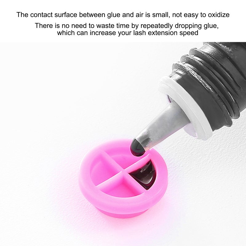 100Pcs Eyelash Extension Glue Cups Holder Grafting Eyelash Tool Pallet Grafting Eye Lashes Tattoo Adhesive Pigment Cups - Image 4