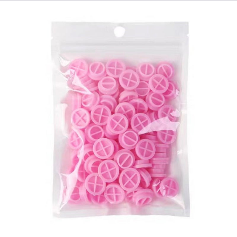 100Pcs Eyelash Extension Glue Cups Holder Grafting Eyelash Tool Pallet Grafting Eye Lashes Tattoo Adhesive Pigment Cups - Image 1