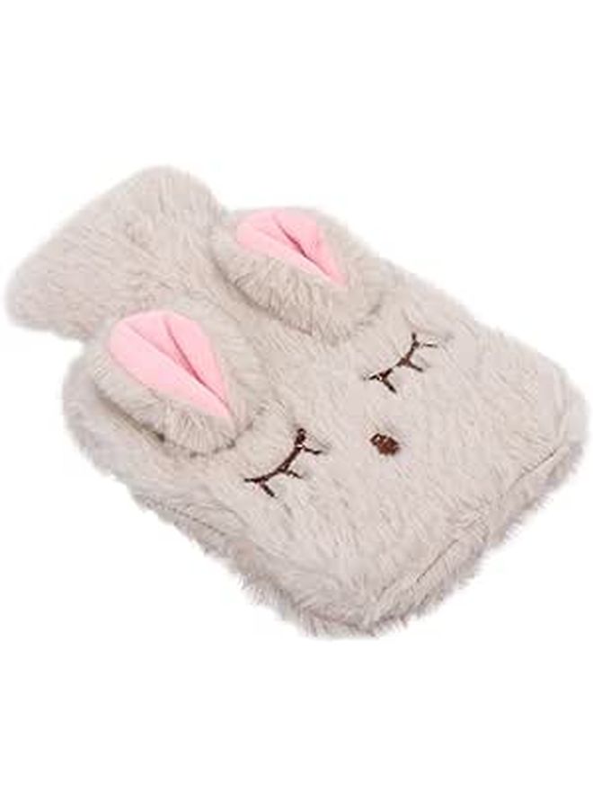 Lovely Plush Hot Water Bottle With Detachable Cover Hand Warmer Winter Heat Retention - Image 1
