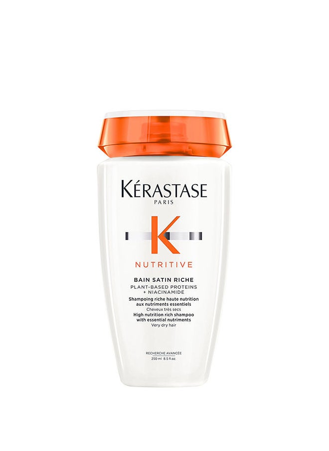 KERASTASE - Nutritive Bain Satin Riche Plant Based Proteins Niacinamide For Dry Hair 250Ml - Image 1