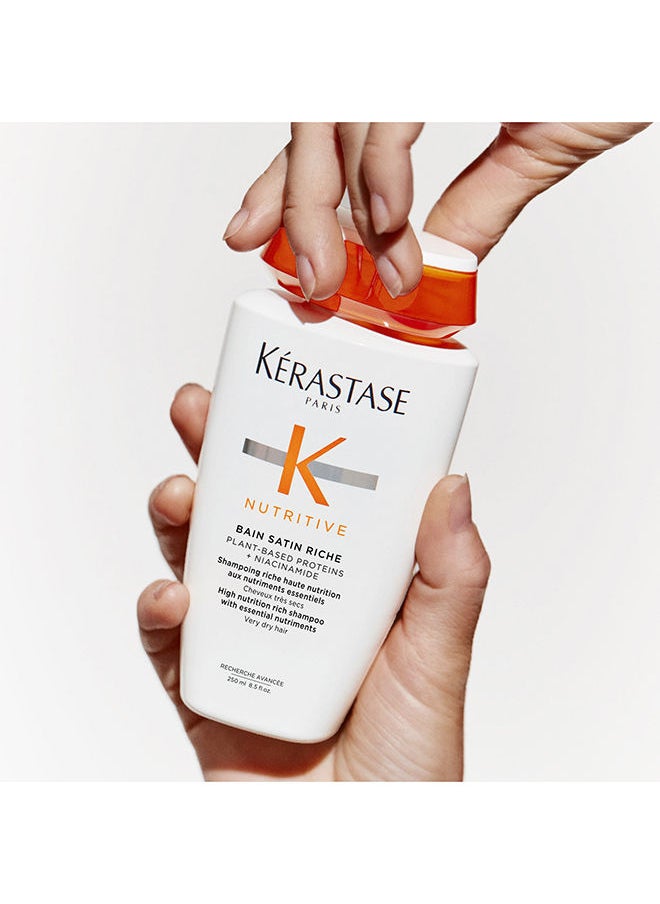 KERASTASE - Nutritive Bain Satin Riche Plant Based Proteins Niacinamide For Dry Hair 250Ml - Image 1
