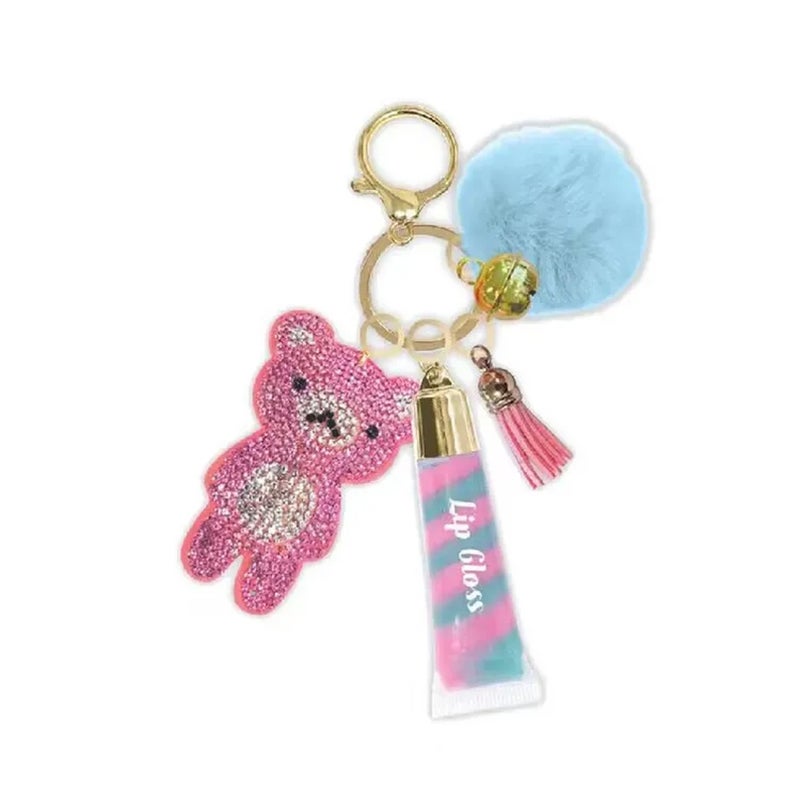 هوت فوكس ميدالية مفتاح مع ملمع شفاه والدب اللطيف - 147GB - Image 2