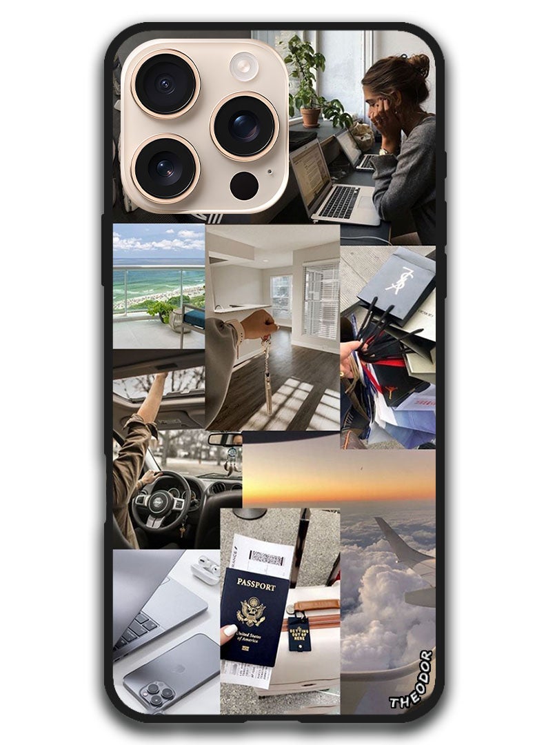 Theodor غطاء واقي مضاد للخدش وصدمات حماية لجهاز iPhone 16 Pro Max (6.9) بوصة كولاج 3 - Image 1