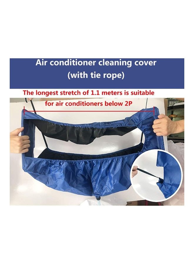 Waterproof Air Conditioner Cleaning Cover Blue - Image 4