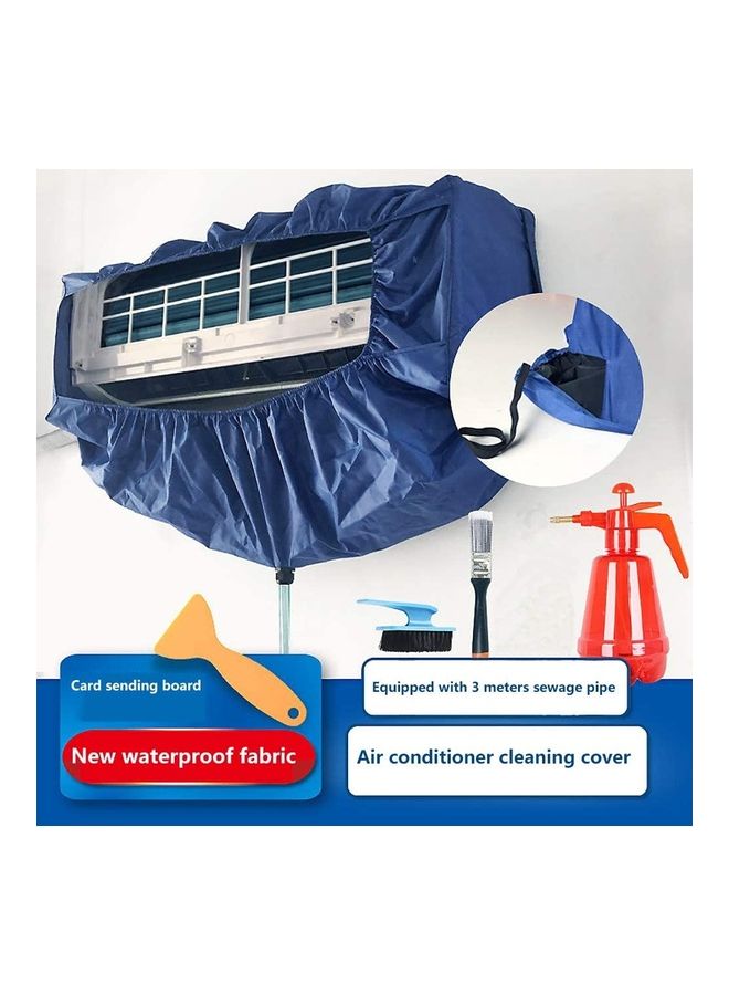 Waterproof Air Conditioner Cleaning Cover Blue - Image 2