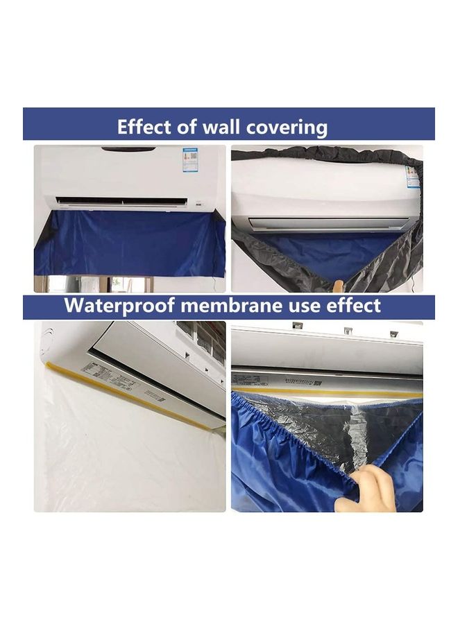Waterproof Air Conditioner Cleaning Cover Blue - Image 3