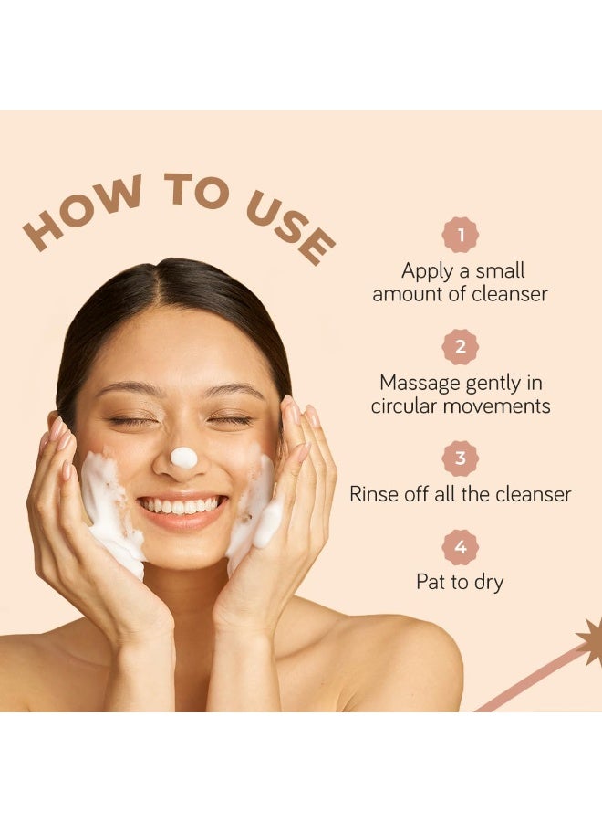 Moody Derma Soothe Barrier Repairing Face Wash Cleanser With Ceramide, Vitamin E & Rice Extract | Face Wash For Combination Skin | Sensitive Skin Face Wash | Glowing Skin | Suitable For All Skin 120 ml - Image 5