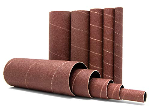 WEN 6535SP120 120-Grit Oscillating Spindle Sandpaper Sanding Sleeves with 5-5/8-Inch Height, 10 Pack - Image 1