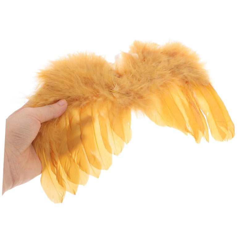 Golden Newborn Photography Wings With Elastic Straps Lightweight Baby Girl Photo Prop - Image 4