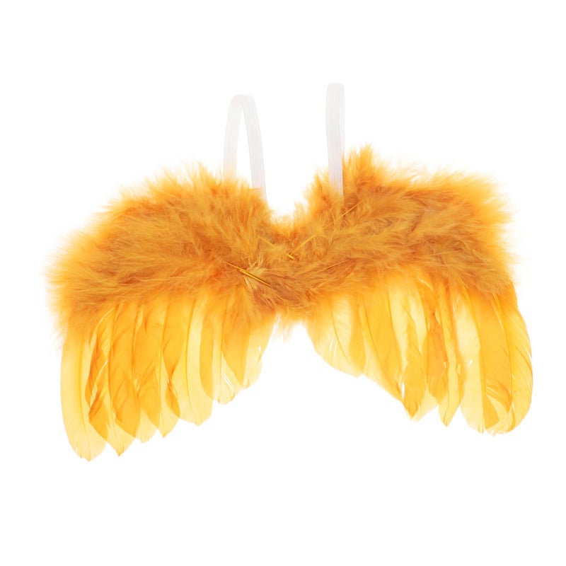Golden Newborn Photography Wings With Elastic Straps Lightweight Baby Girl Photo Prop - Image 2