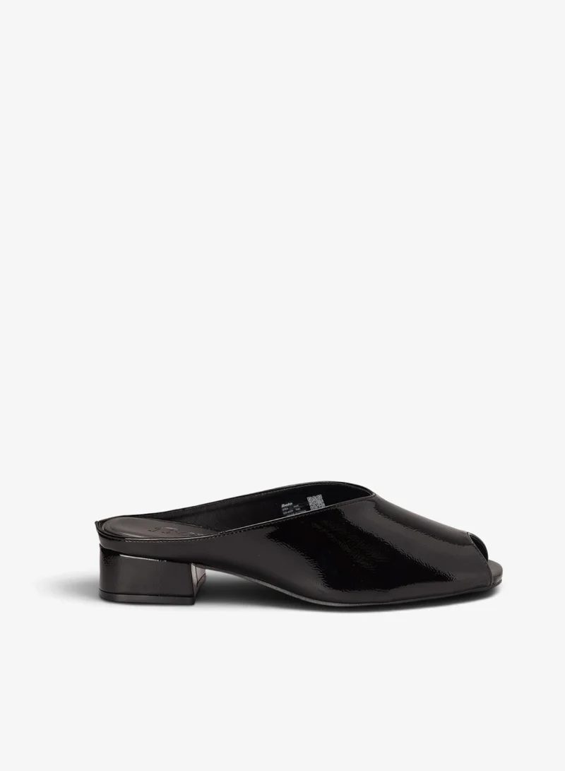 Bata Block Heel Mule Shoes