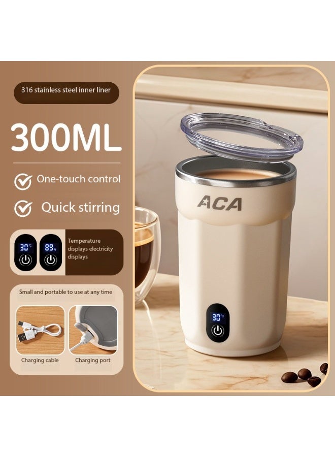 أكا كوب خلط أوتوماتيكي، كوب ماء مغناطيسي كهربائي قابل لإعادة الشحن، لتحضير حليب الصويا، ومسحوق الحليب، والقهوة. - Image 1