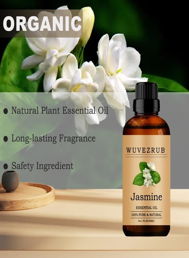 Wuvezrub Jasmine Essential Oils, 30ML Pure and Natural Essential Oil for Aromatherapy Diffuser - Jasmine /1 Fl Oz - Image 4