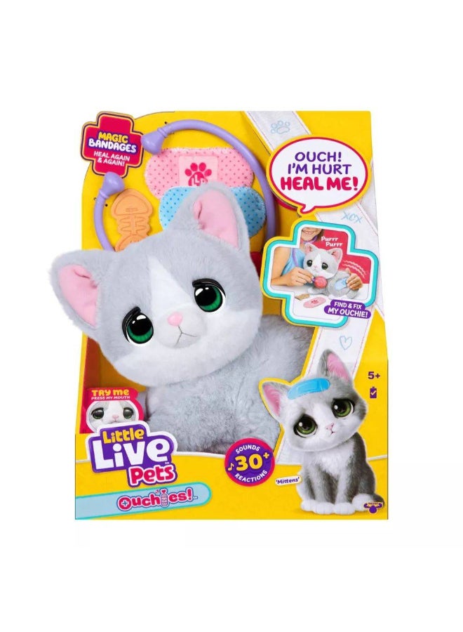 LITTLE LIVE PETS لعبة تفاعلية من ليتل لايف بيتس أوشيس ميتنز كيتنز، مجموعة ألعاب محشوة - Image 1