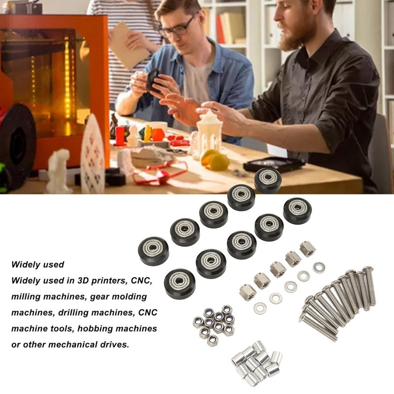 10 - Pack 3D Printer POM Pulley Wheels for Printing Applications - Image 2