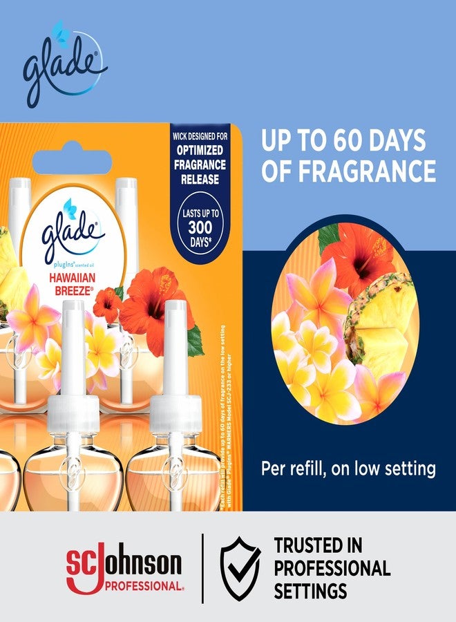 SC Johnson Professional Glade PlugIns Refills Air Freshener, Hawaiian Breeze, 3.35 Fl Oz, 5 Count x Pack of 5, 25 Refills - Image 5