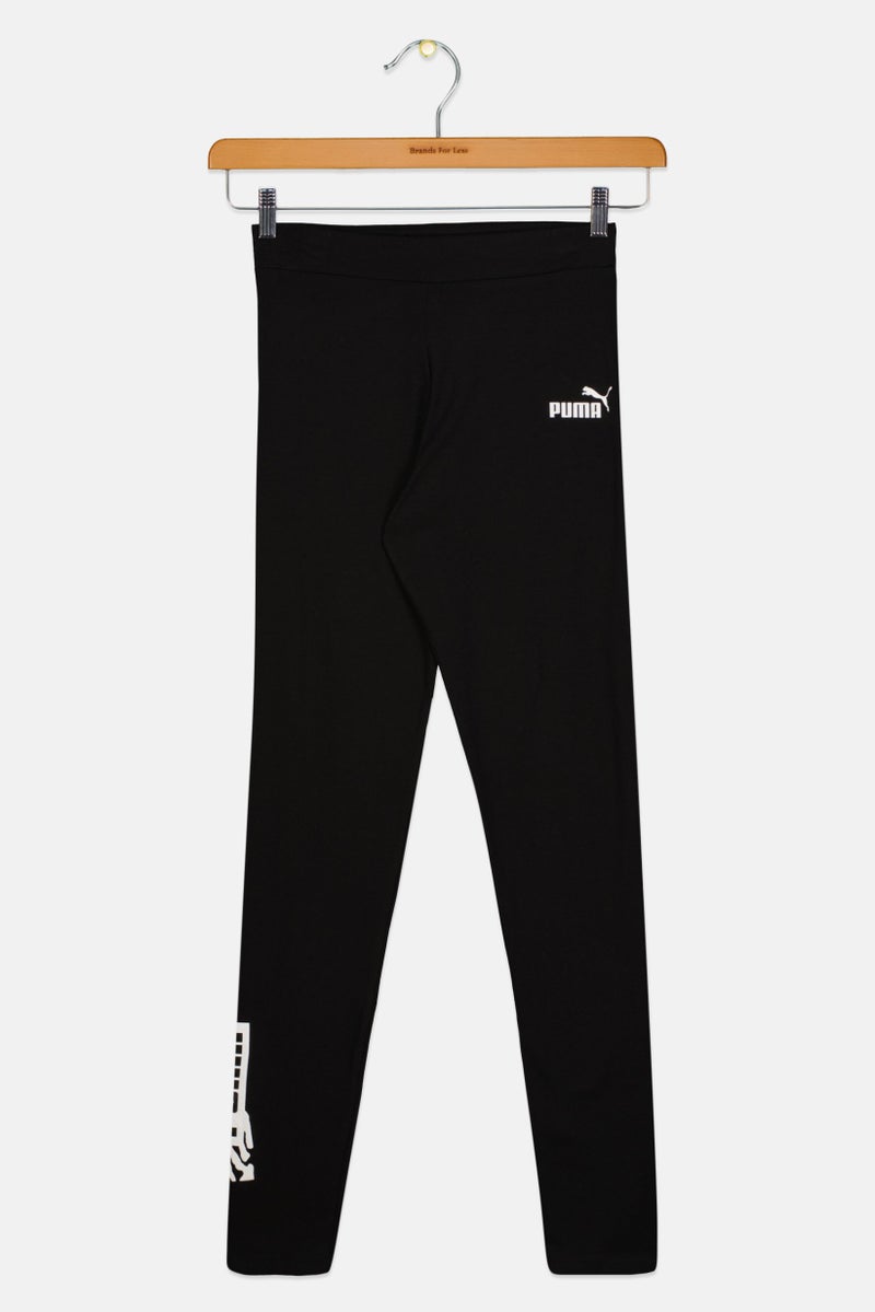 PUMA Kids Girl Pull On Training Leggings, Black  - Image 1