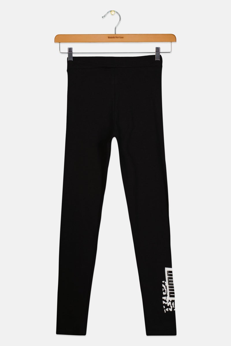 PUMA Kids Girl Pull On Training Leggings, Black  - Image 2